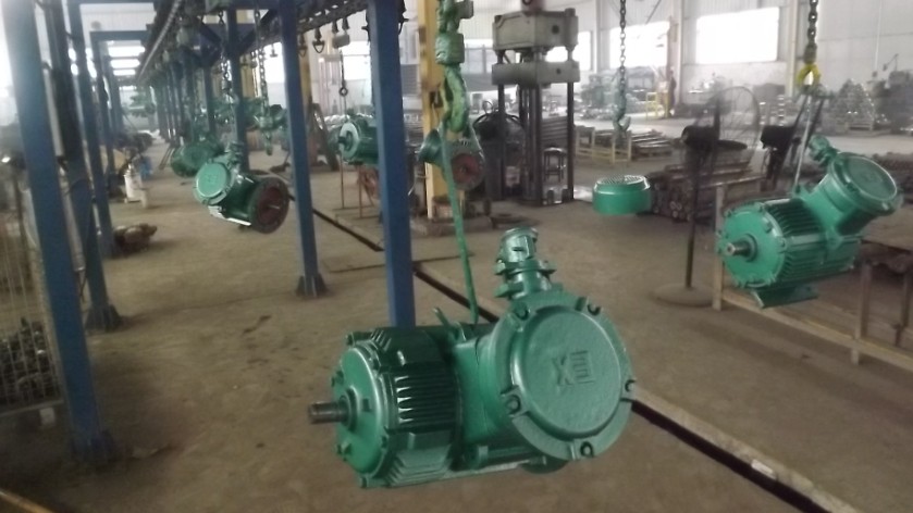 河北防爆電機生產(chǎn)廠家工作車間圖