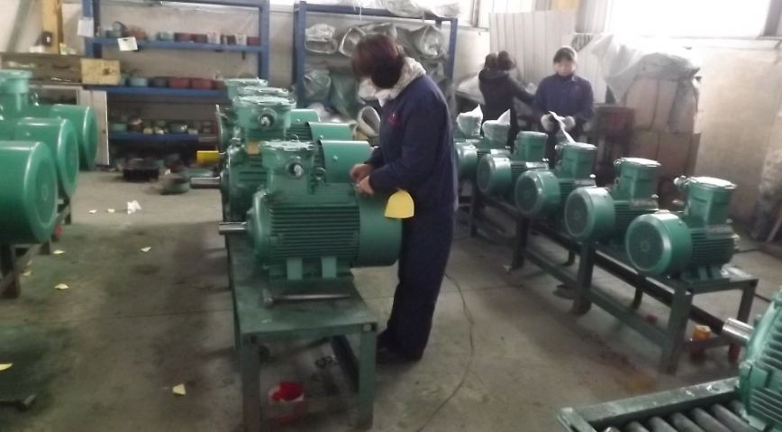 河北防爆電機生產(chǎn)廠家生產(chǎn)場景圖